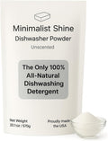 Dishwasher Detergent, 60 Loads, 100% Plastic-Free Dishwashing Soap, Eco-Friendly, All Natural Sustainable Dishwasher Powder, Cuts Grease and Grime, Non-Toxic and Unscented