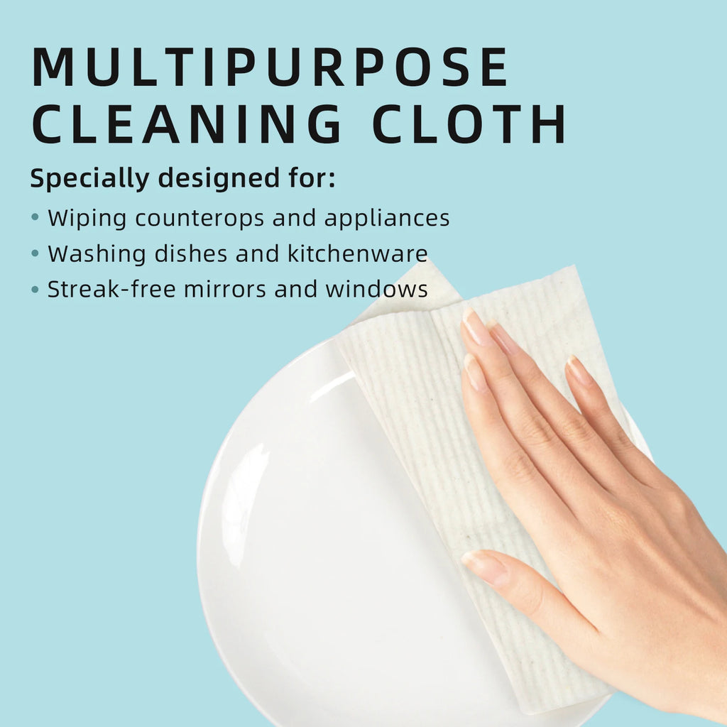 3PCS Magic Cleaning Cloth Kitchen Absorbent Rag Towel Cellulose Swedish Dishcloth Wood Pulp Sponge Reusable Dish Cloth