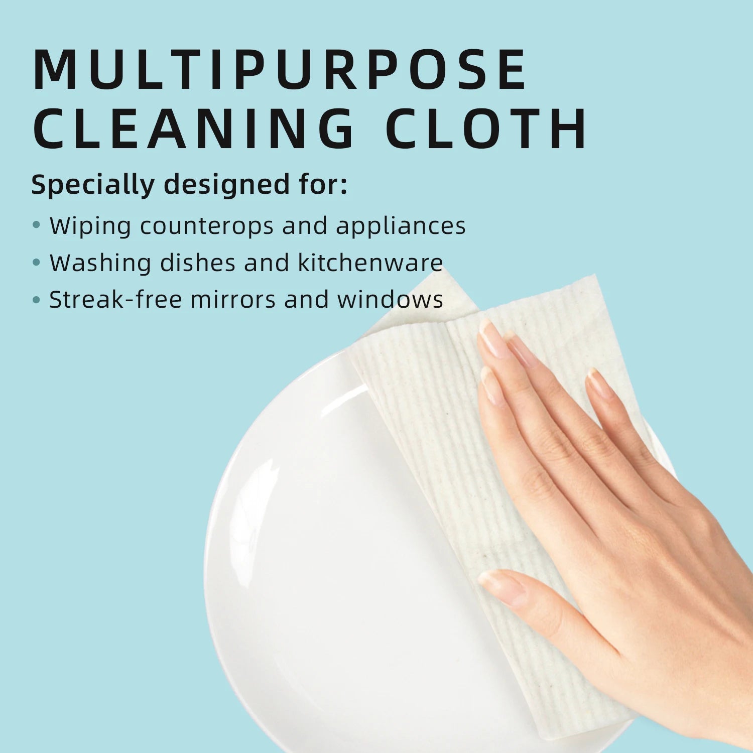 3PCS Magic Cleaning Cloth Kitchen Absorbent Rag Towel Cellulose Swedish Dishcloth Wood Pulp Sponge Reusable Dish Cloth
