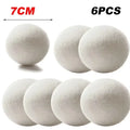 6Pcs Wool Dryer Balls Reusable Softener Laundry 7Cm Laundry Ball Home Washing Balls Wool Dryer Balls Washing Machine Accessories