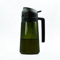 2 in 1 Oil Dispenser for Cooking Kitchen Glass Oil Sprayer 16 Oz Olive Oil Container for Salad and Cooking Needs