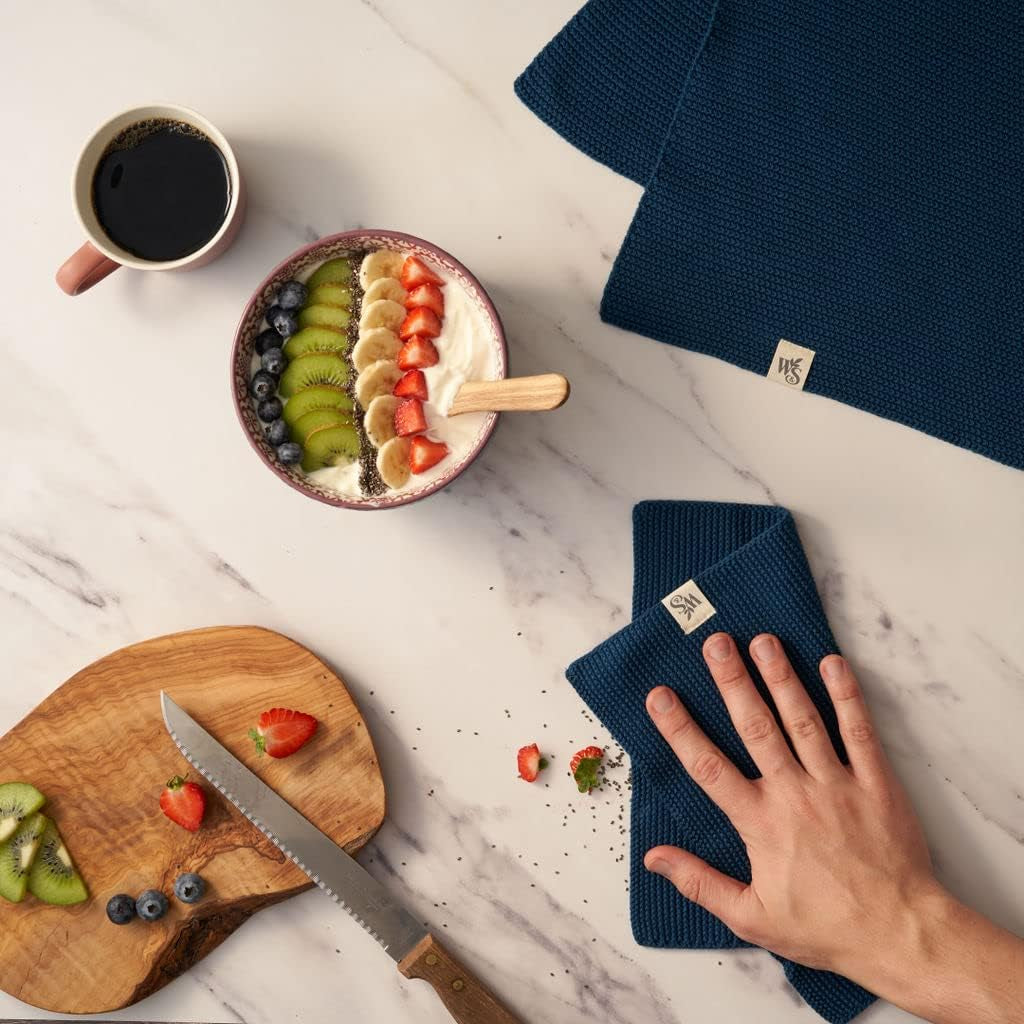| Organic Cotton Dish Cloth | Eco-Friendly Kitchen Cloth | Biodegradable & Compostable Cleaning Cloth | Ocean